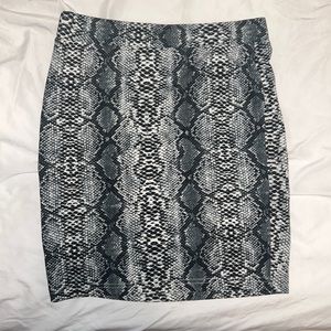 Snakeskin skirt